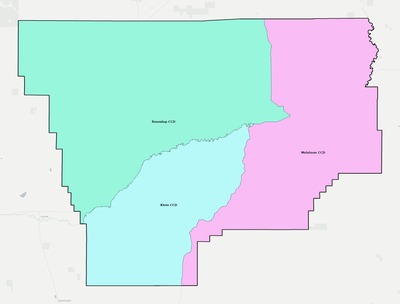 Musselshell County MT townships and subdivisions map