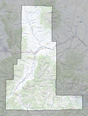 Park County MT USGS topo map