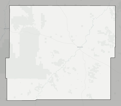 Powder River County MT county basemap context