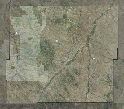 Powder River County MT USGS imagery and topo map