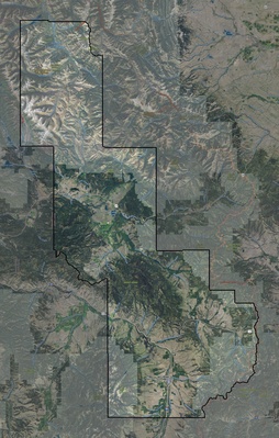 Powell County MT USGS imagery and topo map