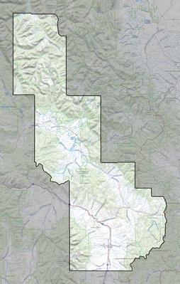 Powell County MT USGS topo map