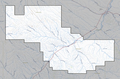 Prairie County MT USGS topo map