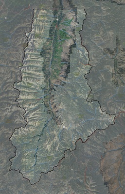 Ravalli County MT USGS imagery and topo map
