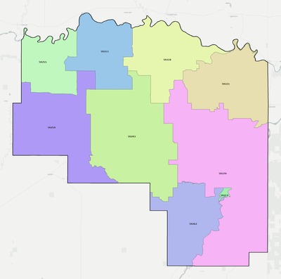 Richland County MT ZIP code boundaries map
