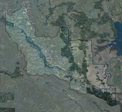 Sanders County MT USGS imagery and topo map