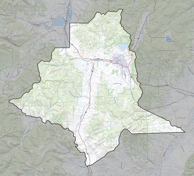 Silver Bow County MT USGS topo map