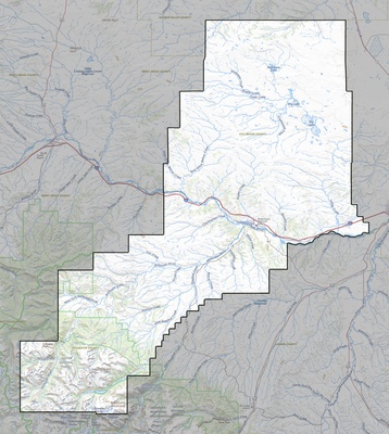 Stillwater County MT USGS topo map