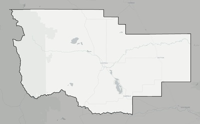 Teton County MT county basemap context