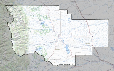 Teton County MT USGS topo map