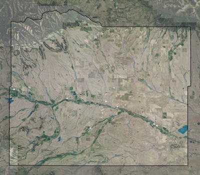 Wheatland County MT USGS imagery and topo map