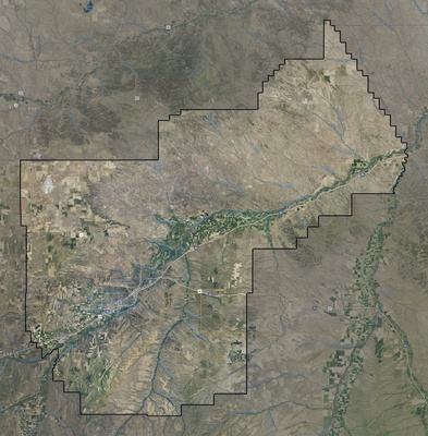 Yellowstone County MT USGS imagery and topo map