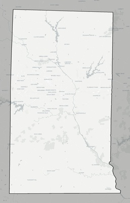 Alamance County NC county basemap context