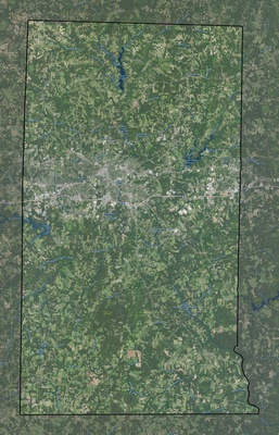 Alamance County NC USGS imagery and topo map