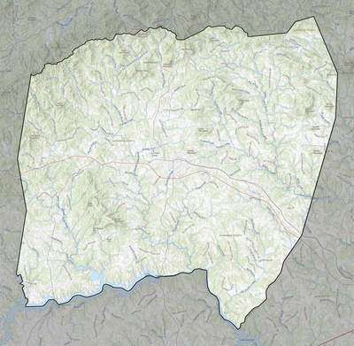 Alexander County NC USGS topo map