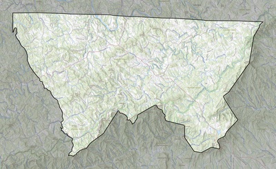 Alleghany County NC USGS topo map