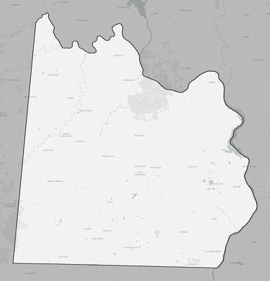 Anson County NC county basemap context