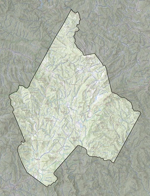 Avery County NC USGS topo map