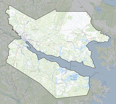Beaufort County NC USGS topo map