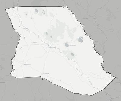 Bladen County NC county basemap context