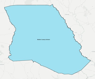 Bladen County NC school district boundaries map