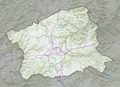 Buncombe County NC USGS topo map