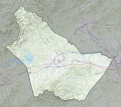 Burke County NC USGS topo map