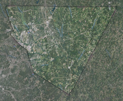 Cabarrus County NC USGS imagery and topo map