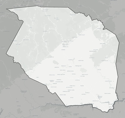 Caldwell County NC county basemap context