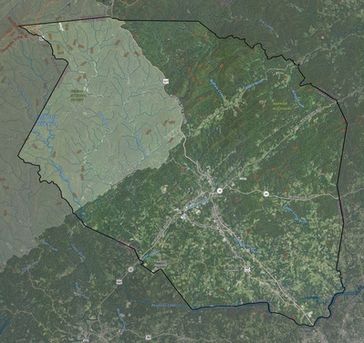 Caldwell County NC USGS imagery and topo map