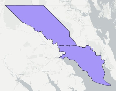 Camden County NC school district boundaries map