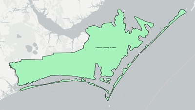 Carteret County NC school district boundaries map