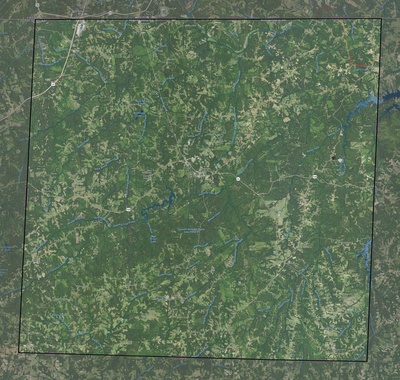Caswell County NC USGS imagery and topo map