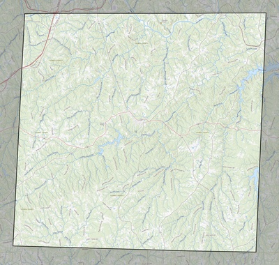 Caswell County NC USGS topo map