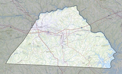 Catawba County NC USGS topo map