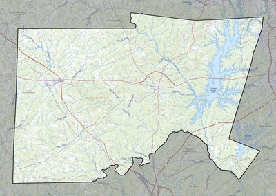 Chatham County NC USGS topo map