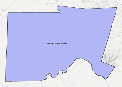 Chatham County NC school district boundaries map