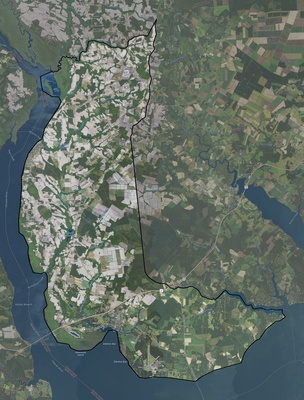 Chowan County NC USGS imagery and topo map