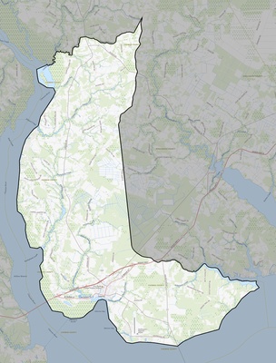 Chowan County NC USGS topo map