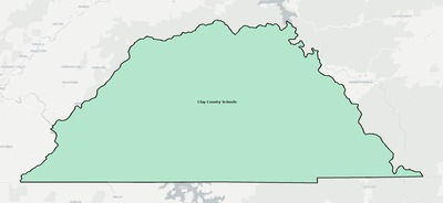 Clay County NC school district boundaries map