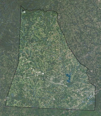 Cleveland County NC USGS imagery and topo map
