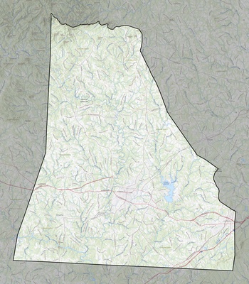 Cleveland County NC USGS topo map