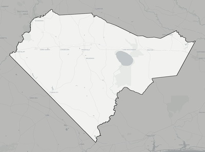 Columbus County NC county basemap context