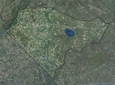 Columbus County NC USGS imagery and topo map