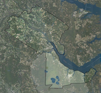 Craven County NC USGS imagery and topo map