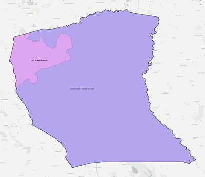 Cumberland County NC school district boundaries map