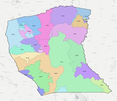 Cumberland County NC ZIP code boundaries map