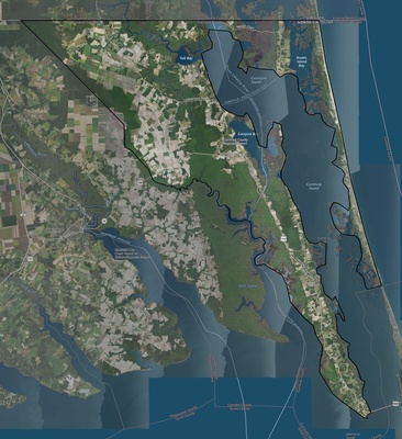 Currituck County NC USGS imagery and topo map