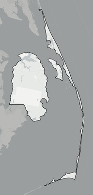 Dare County NC county basemap context