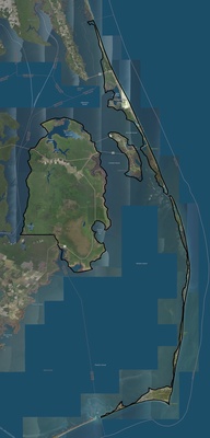Dare County NC USGS imagery and topo map